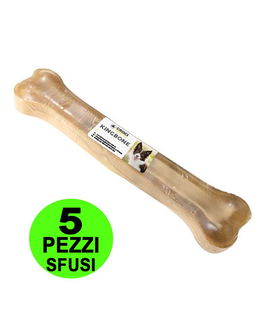 Ossa King Bone Sfuso in pelle di bovino 5 pezzi da 450 g e 32 cm ciascuno