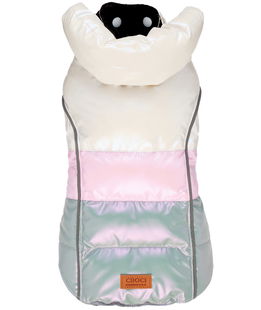 Giubbotto imbottito impermeabile per cani modello Pearly Dream Pink