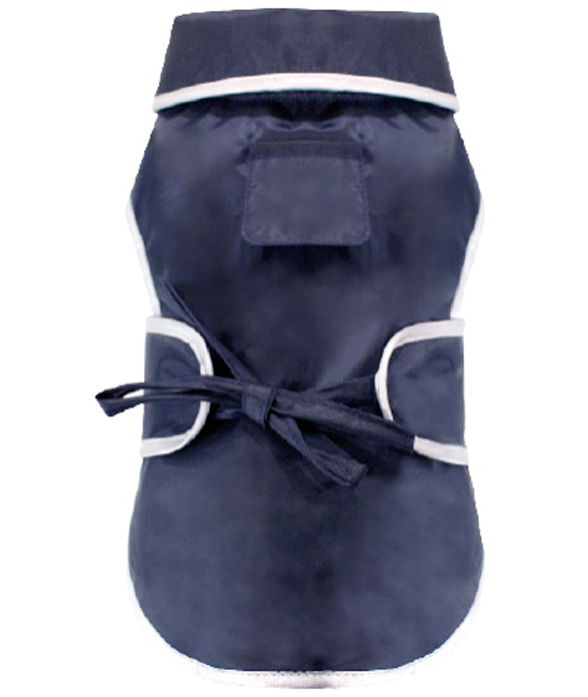 Giubbotto impermeabile con fodera interna in pile modello Sestriere Blu Navy per cani