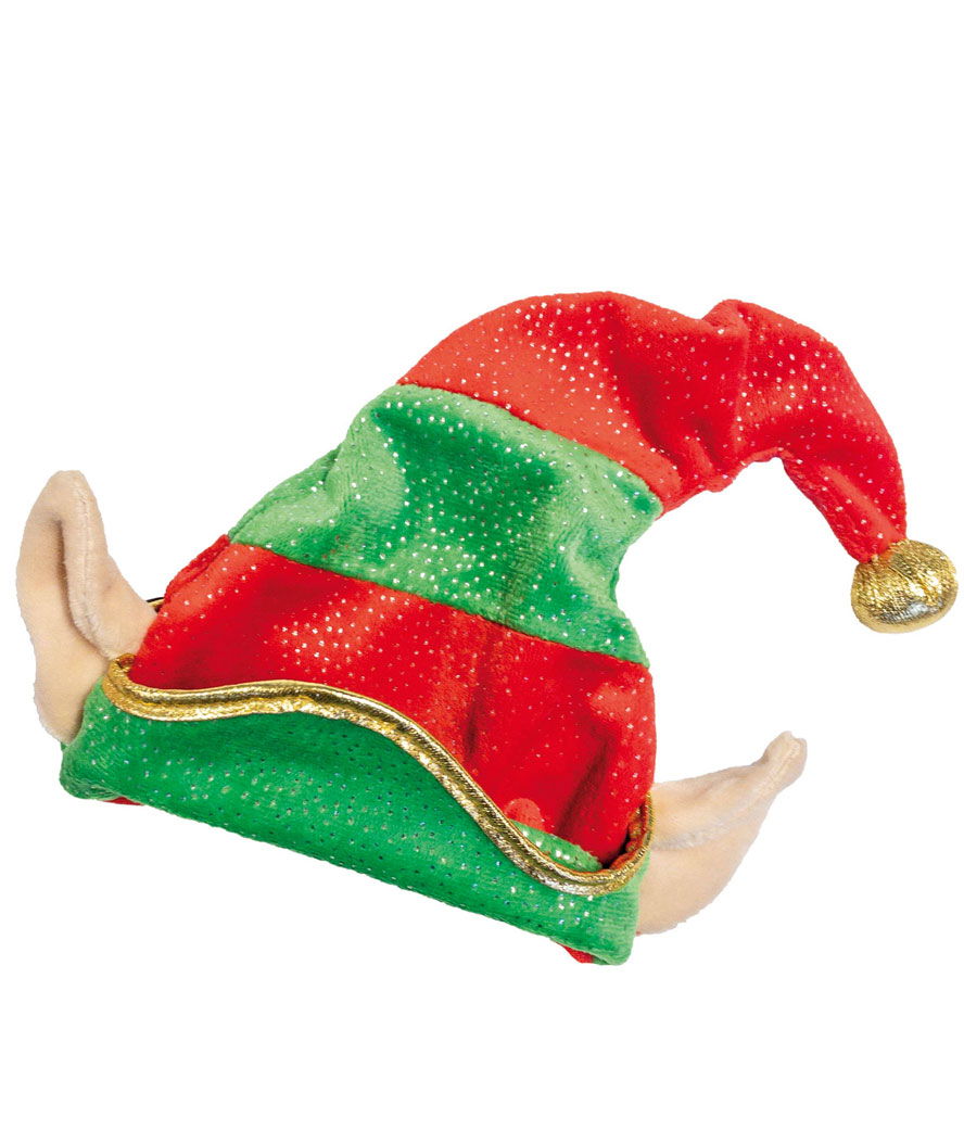 PROMOZIONE Cappello di Natale modello Xmas Elf con orecchie per cani