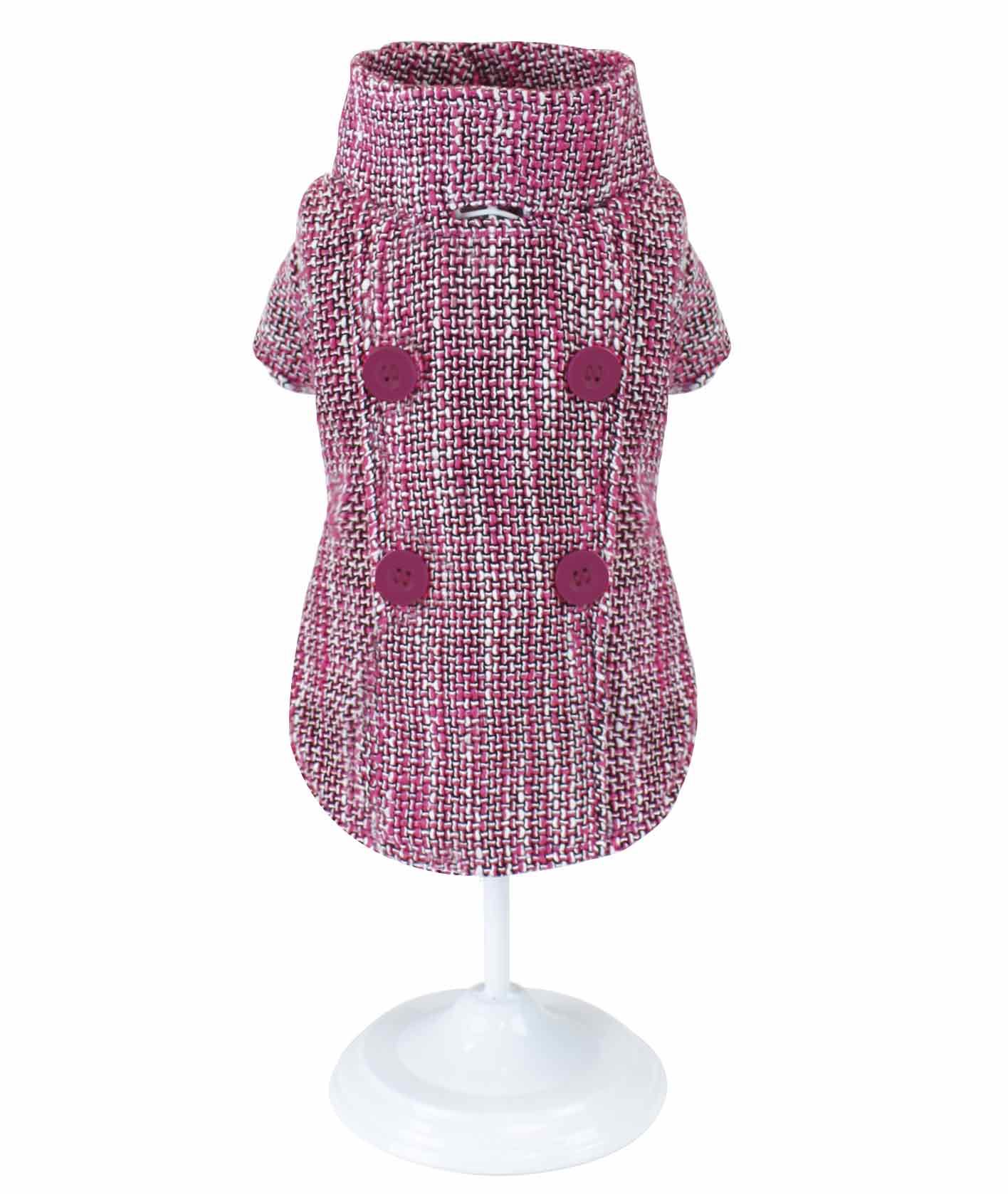 Giubbotto imbottito Pink Tweed per cani