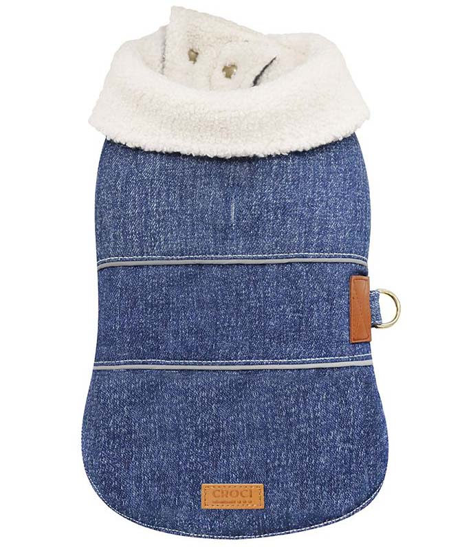 Cappottino in jeans modello Boho Guy per cani