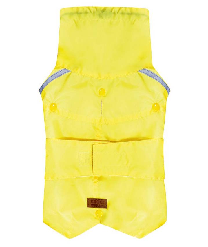 Impermeabile modello Eco Glam giallo per cani