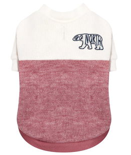 Maglione a maglia larga senza fodera rosa modello Go North per cani