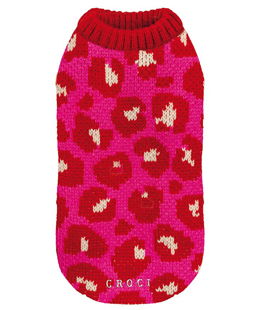 Maglioncino modello Cheetah Spot fantasia animalier fucsia per cani