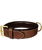 Collare in cuoio marrone con fibbia in metallo modello Haute Finition per cani
