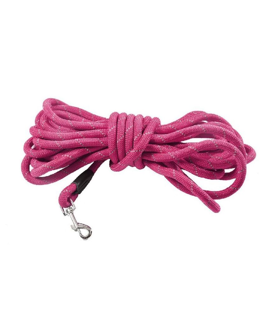 Guinzaglio tubolare in nylon fucsia modello Walk per cani