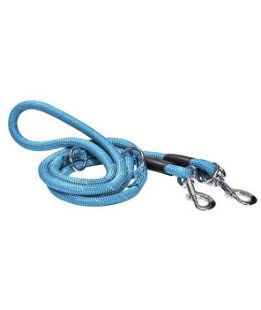 Guinzaglio tubolare blu da addestramento 3 posizioni modello Walk per cani