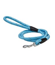 Guinzaglio tubolare in nylon blu modello Walk per cani