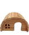 Casetta tunnel Wood Round con finestra per roditori 19x11x13 cm