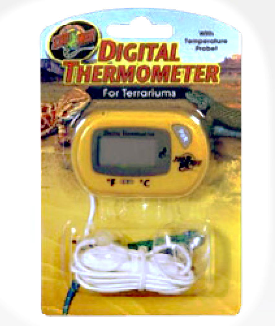 Termometro elettrico digitale con sonda per terrari