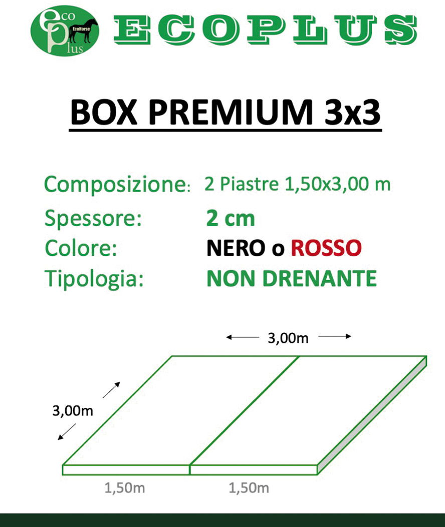 Pavimentazione in gomma ECOPLUS PREMIUM per 1 BOX di dimensione 3x3m
 - foto 5