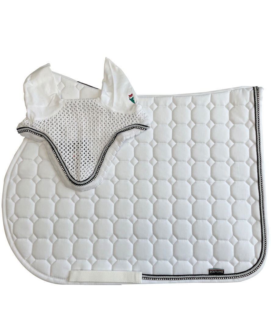 Set sottosella + cuffia + fasce + cavezza Equiline per salto o dressage modello Octagon Rio - foto 3