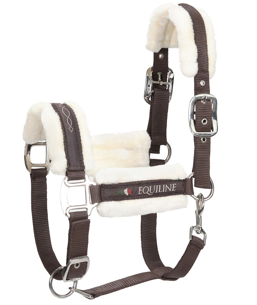 Capezza Equiline in nylon con rinforzi in agnello ecologico modello Tom  - foto 2