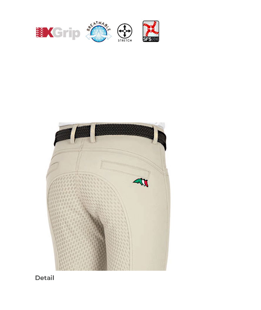 Pantaloni Equiline bambina con full grip modello Jaklink  - foto 2