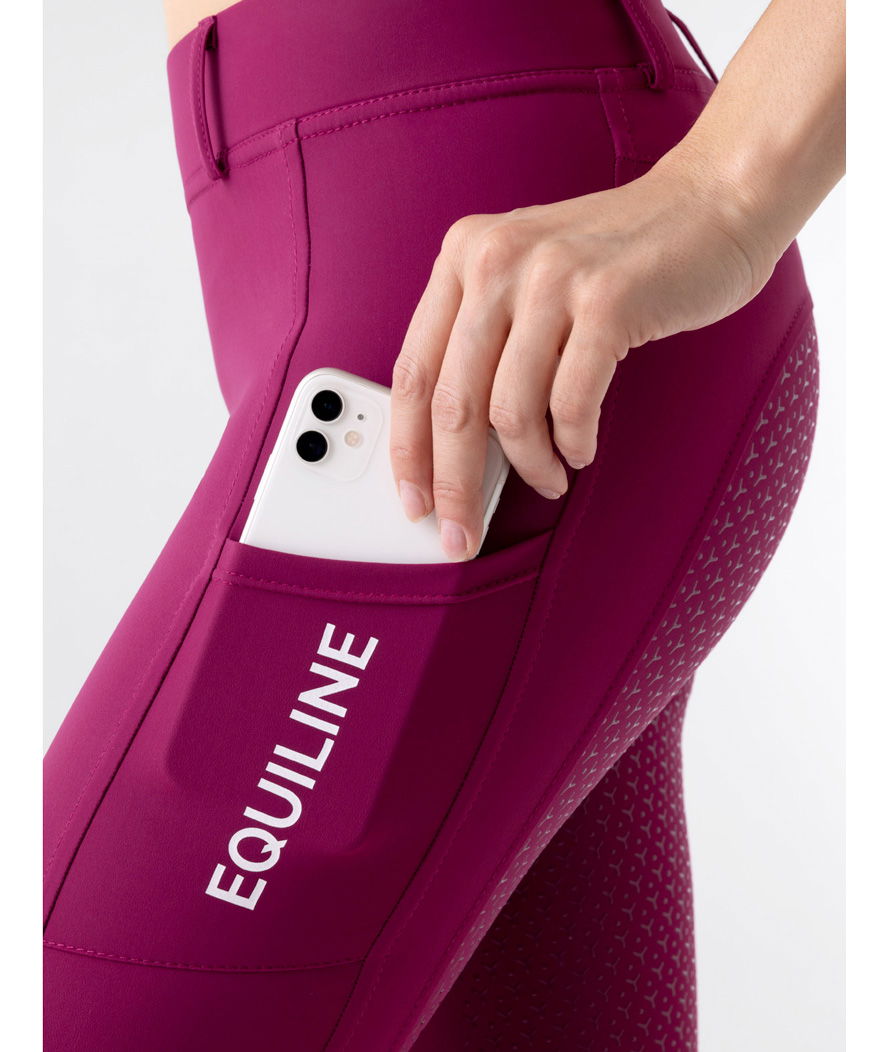 Leggings donna Equiline da equitazione full grip modello Calref - foto 8