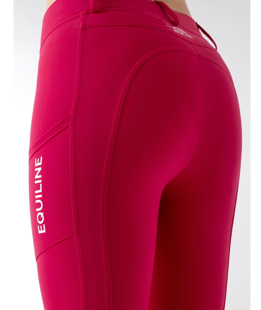 Leggings donna Equiline da equitazione grip ginocchio modello Calrek - foto 8