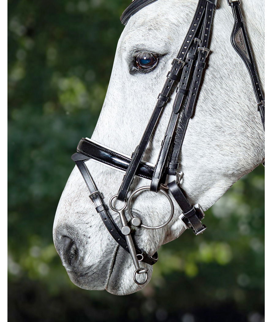 Capezzina Equiline con fodera bianca e chiudibocca removibile  - foto 2