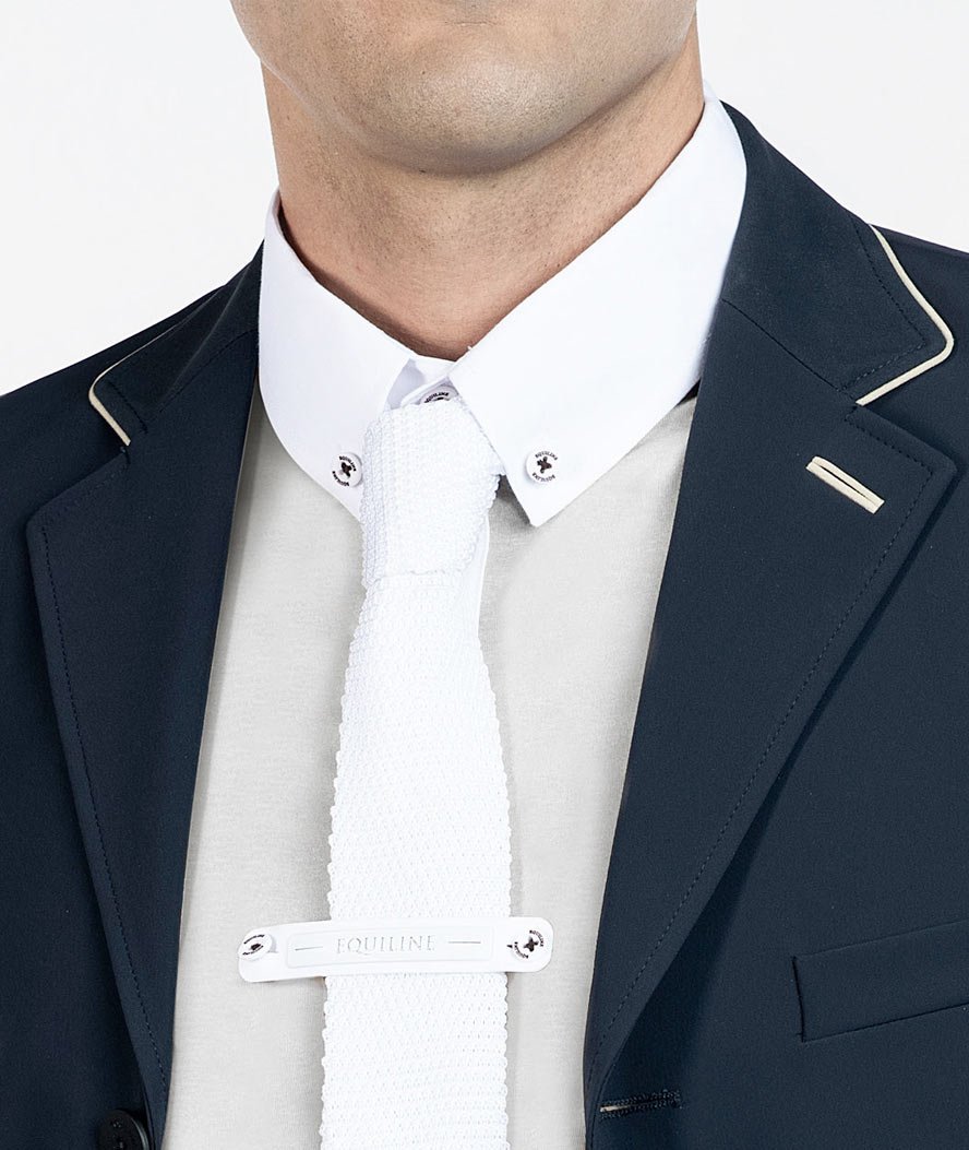 Cravatta Equiline in cotone Slim New Slim-Tie  - foto 1