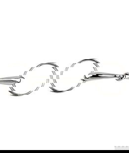 Filetto ad anelli snodato in acciaio inox pieno 20 mm