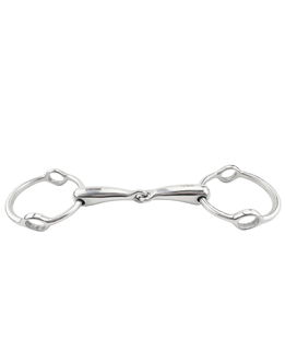 Filetto elevatore ad anelli snodato in inox imboccatura spessore 18 mm