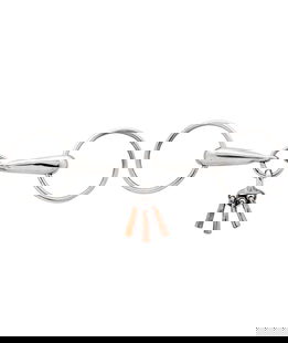 Filetto ad anelli in acciaio inox vuoto con giocattolo in rame 19 mm