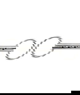 Morso respiro ad anelli in acciaio inox vuoto 21 mm