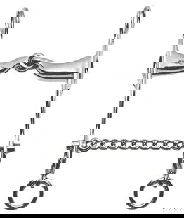 Morso per briglia maremmana in acciaio inox pieno 22 mm