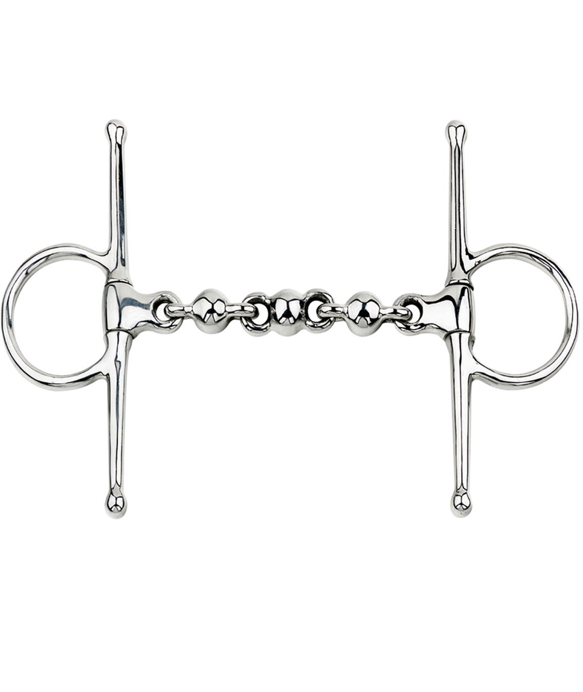 Filetto ad asta con imboccatura a palline in acciaio inox piena