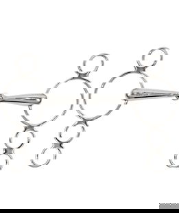 Filetto pessoa snodato in acciaio inox vuoto 22 mm
