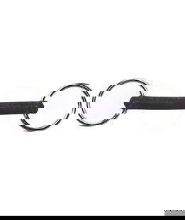 Morso ad anelli in acciaio inox intero in gomma flessibile 18 mm