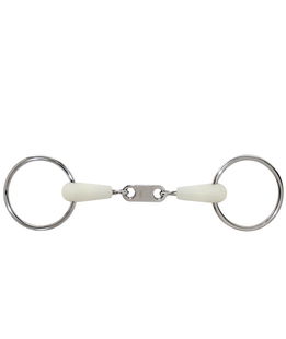Filetto inox ad anelli snodato  66 mm con imboccatura 19 mm aroma di mela 13,5 cm