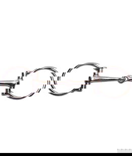 Filetto western ad anelli in acciaio inox pieno 12 mm