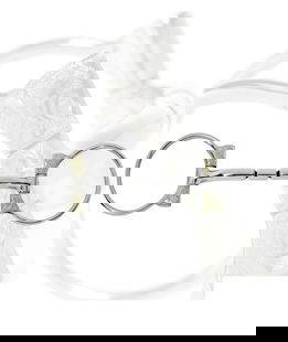 Filetto western D in acciaio inox copn riporti in alpacca 13 mm