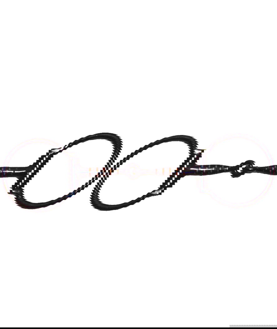 Filetto western ad anelli con inserti in rame 11 mm