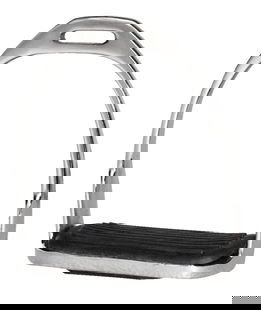 Staffe equitazione ferro nichelato pedane gomma