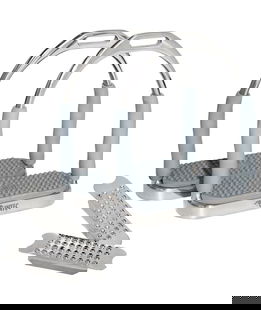 Staffe snodate in acciaio inox 6 ways con pedane in gomma e acciaio inox di ricambio