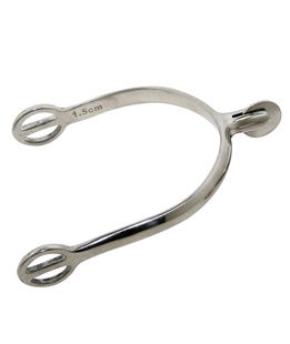 Speroni da donna in acciaio inox con rotella liscia 15 mm