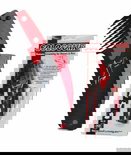 Pettine forbice SOLOCOMB in abs con rivestimento gommato e lame in acciaio