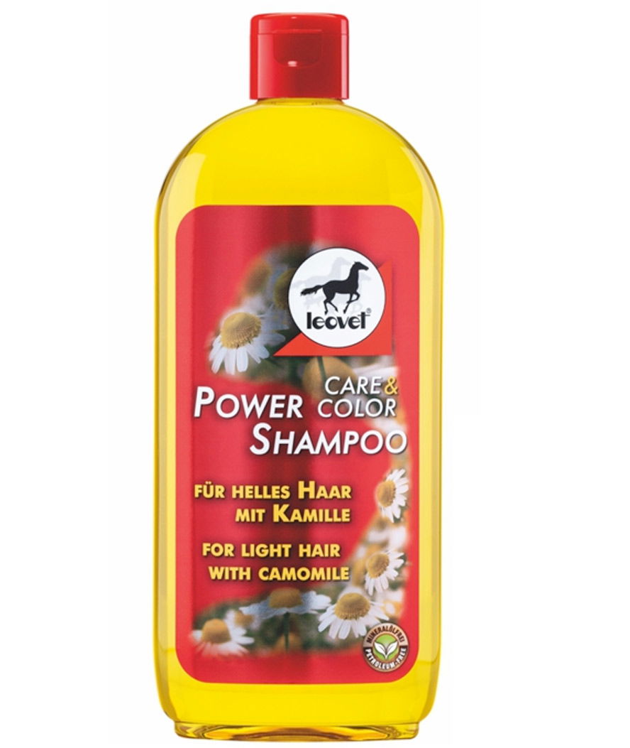 Power shampoo Leovet con camomilla romana per cavalli dal manto chiaro 500ml