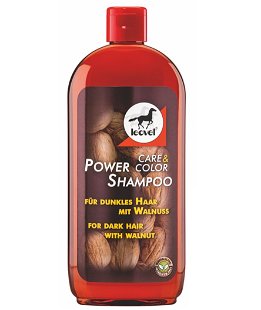 Power shampoo Leovet con decotto di noce e bio zolfo per cavalli dal manto scuro 500 ml