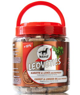 Biscotti Leovet per cavalli al gusto CAROTA E SEMI DI LINO 1100 g