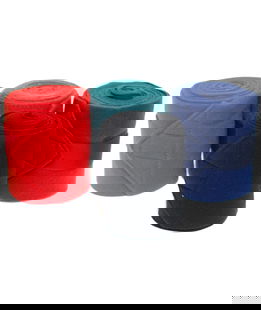 Fasce da polo in pile di qualità set da 4 pezzi