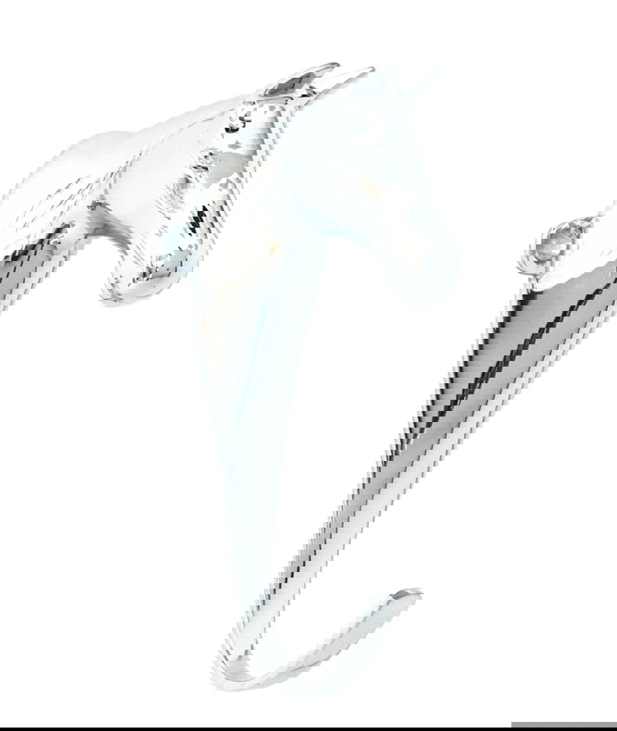 Porta biglia testa di cavallo in ottone cromato 15 cm
