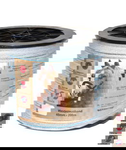 Banda di qualità superiore da 4 cm con 13 fili inox in rotolo da 200 m BIANCO