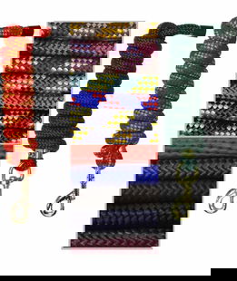 Lunghina tonda pesante in nylon con moschettone ottonato
