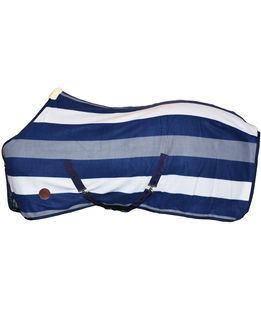 Coperta per cavalli Winner in morbido pile a strisce con cinghie removibili