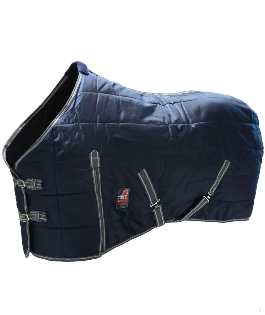 Coperta da box trapuntato imbottita 200g con cinghie incrociate e copricoda modello 3stars