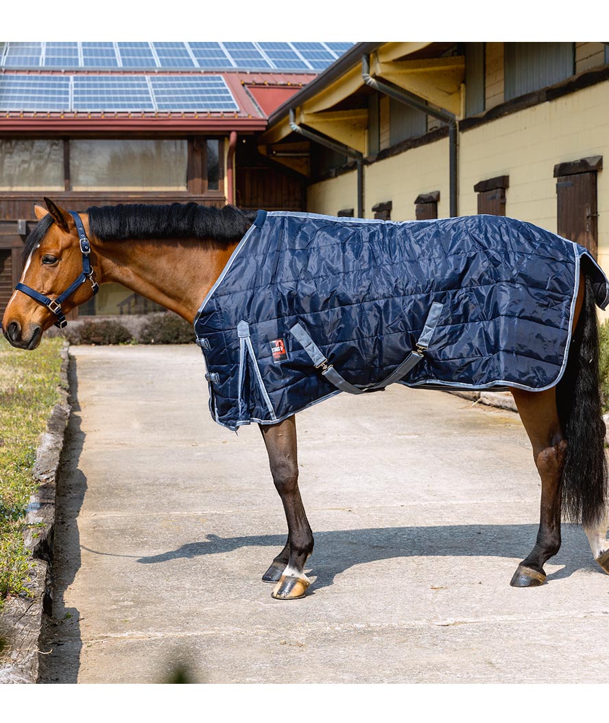 Coperta da box trapuntato imbottita 300g con chiusura anteriore e copricoda - foto 2