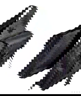 Bisaccia posteriore in cordura con cinturini per sella inglese 